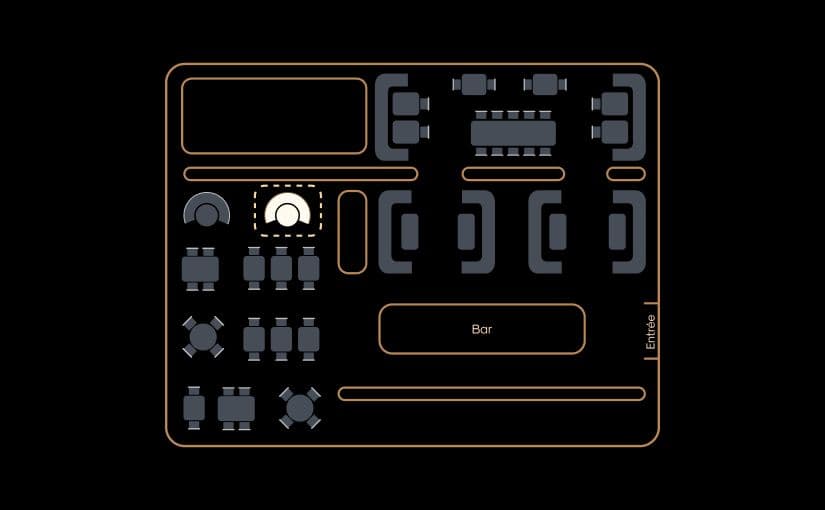Image de l'emplacement de la table