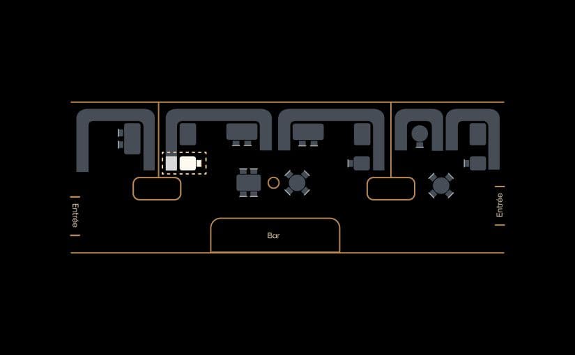 Image de l'emplacement de la table